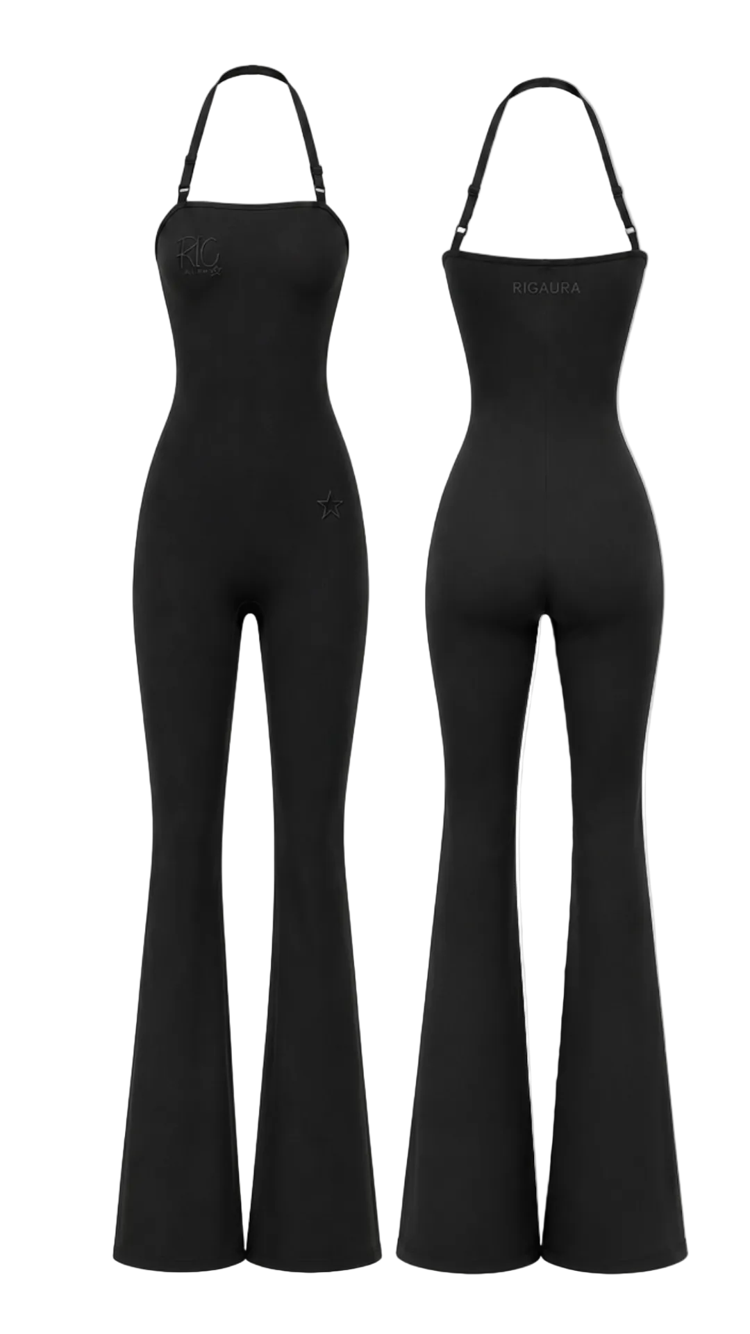 EMO BLACK AURA SCULPT JUMPSUIT