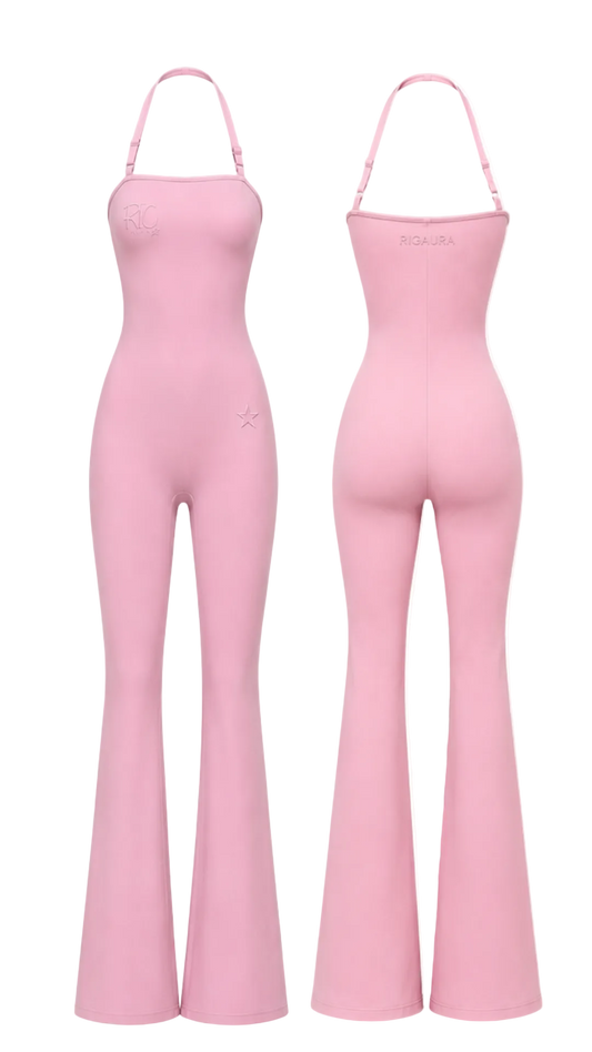 PINK BLUSH AURA SCULPT JUMPSUIT